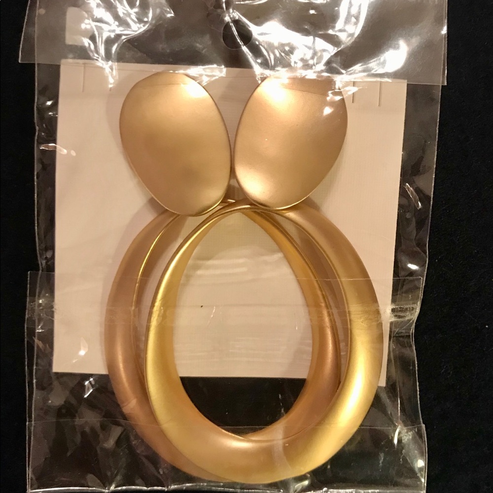 Gold tone clip on earrings